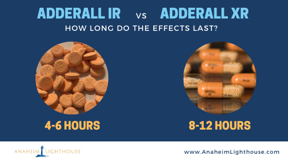 How Long Does Adderall Last? Difference Between Adderall Immediate Release  And Extended Release - Anaheim Lighthouse