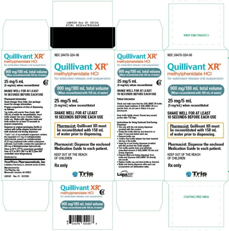These highlights do not include all the information needed to use QUILLIVANT XR ® safely and effectively. See full prescribing information for QUILLIVANT XR ® . QUILLIVANT XR ® (methylphenidate hydrochloride) for