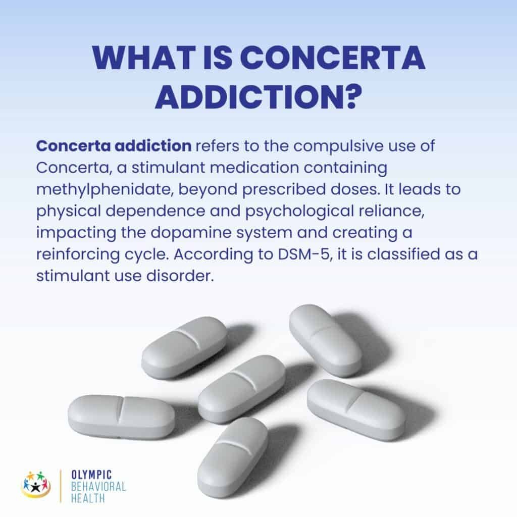 Concerta Addiction: Signs, Consequences, Withdrawal Symptoms, Treatment, and Prevention - Olympic Behavioral Health Concerta Addiction: Signs, Consequences, Withdrawal Symptoms, Treatment, and Prevention - Olympic Behavioral Health